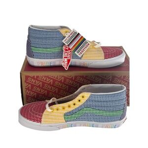 Vans Sneakers Sk8 Mid Rise Rainbow Pride Red Blue Yellow Men Size 12 Brand New‎
